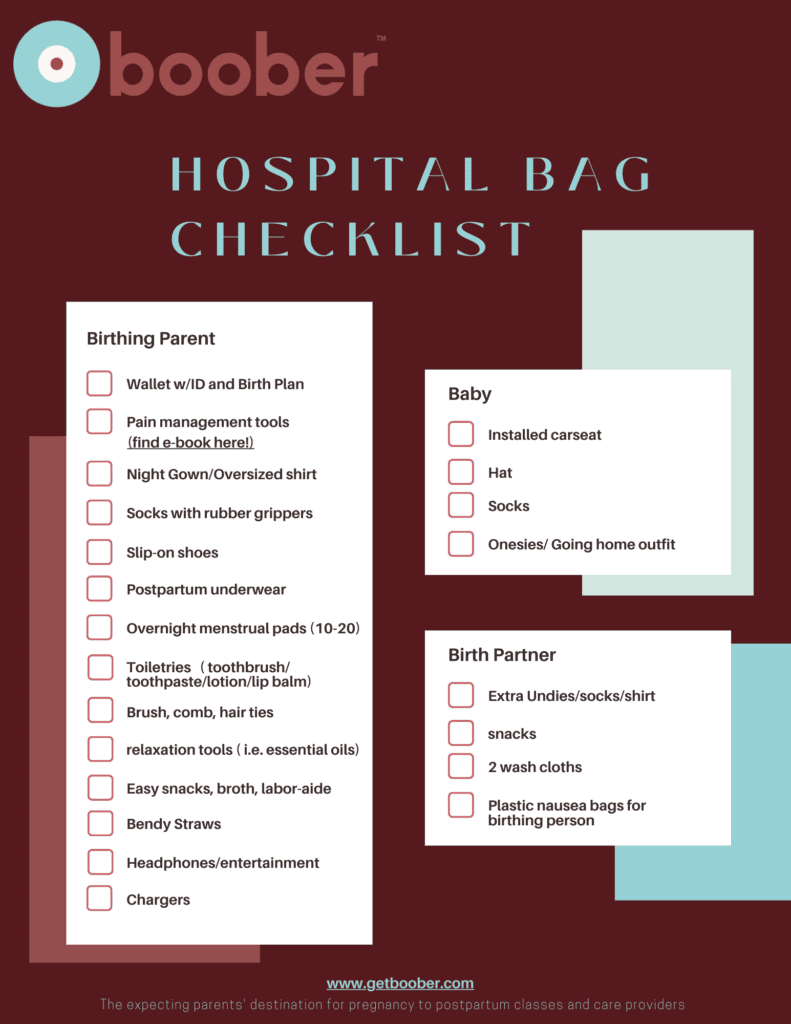 Hospital bag checklist & packing tips for pregnant ladies - The Mummy Bubble